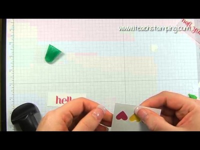 DIY Card Making:  A Simple Hello Card using Rubber Stamps