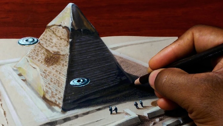 Drawing a 3D Pyramid - Optical Illusion