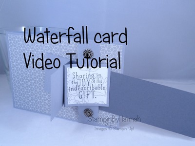 Fancy Fold Friday - Waterfall card using Stampin' Up! UK products