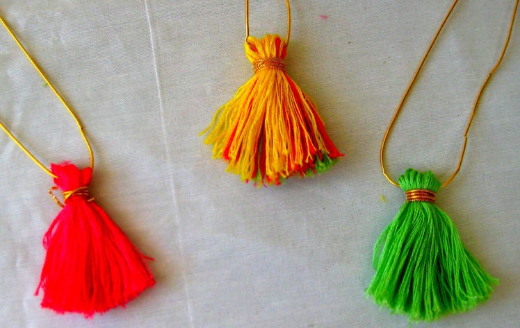 Fashionable Tassel pendent for your stunning beautiful look in less than 5 mins