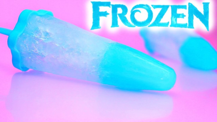 FROZEN JELLO TIP POPSICLES - ice lolly block pop - disney movie princess Elsa Anna