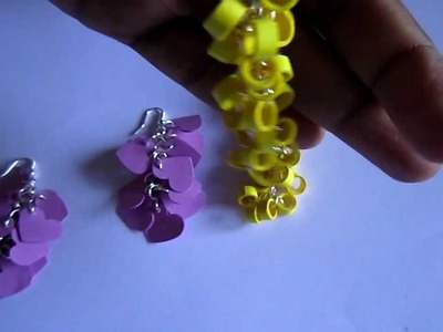 Handmade Jewelry - Paper Quilling Punched Hangings