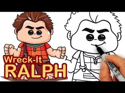 How to draw Wreck-It Ralph
