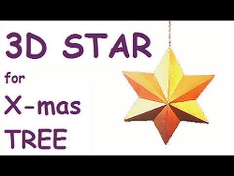 How to make 3D STAR for X-mas tree
