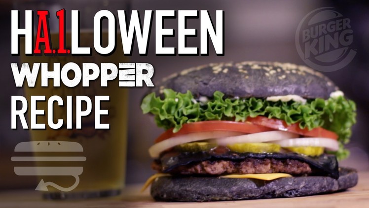 HOW TO MAKE Burger King  |  A.1. Halloween Whopper Copycat Recipe  |  HellthyJunkFood