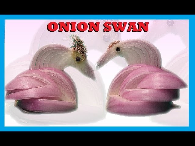 How to make | Carved Onion Swan | Art Carving Fruits and Vegetables