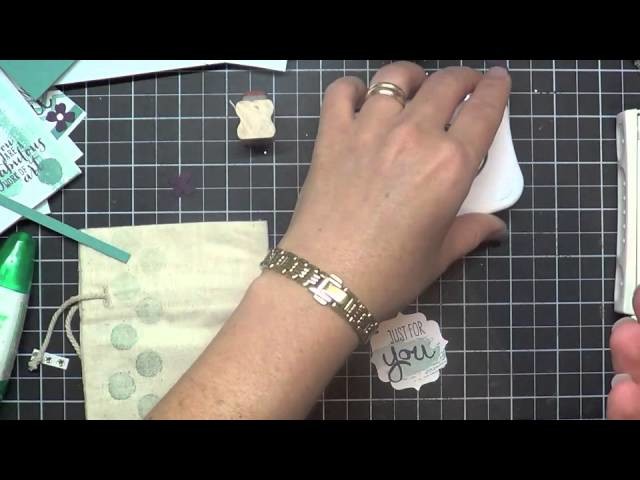 Mini Muslin Bags: How to stamp without the mess