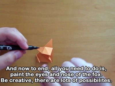 Origami Cute Fox. Easy. Tutorial