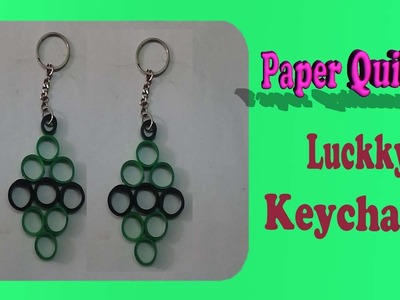 Paper quilling keychain