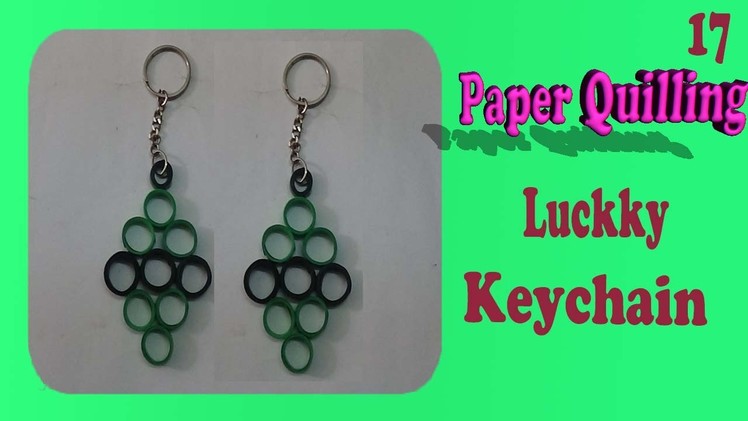Paper quilling keychain