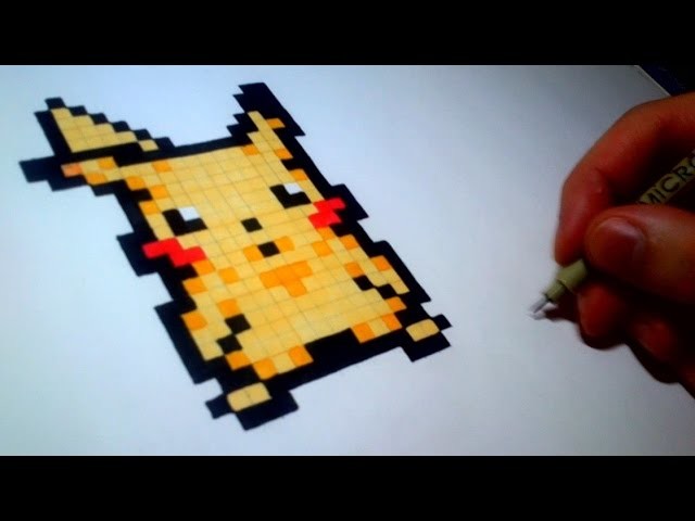 Pixel Art : How to Draw Pikachu