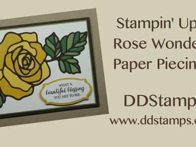 Stampin' Up! Rose Garden Bundle Rubber Stamp Technique Paper Piecing