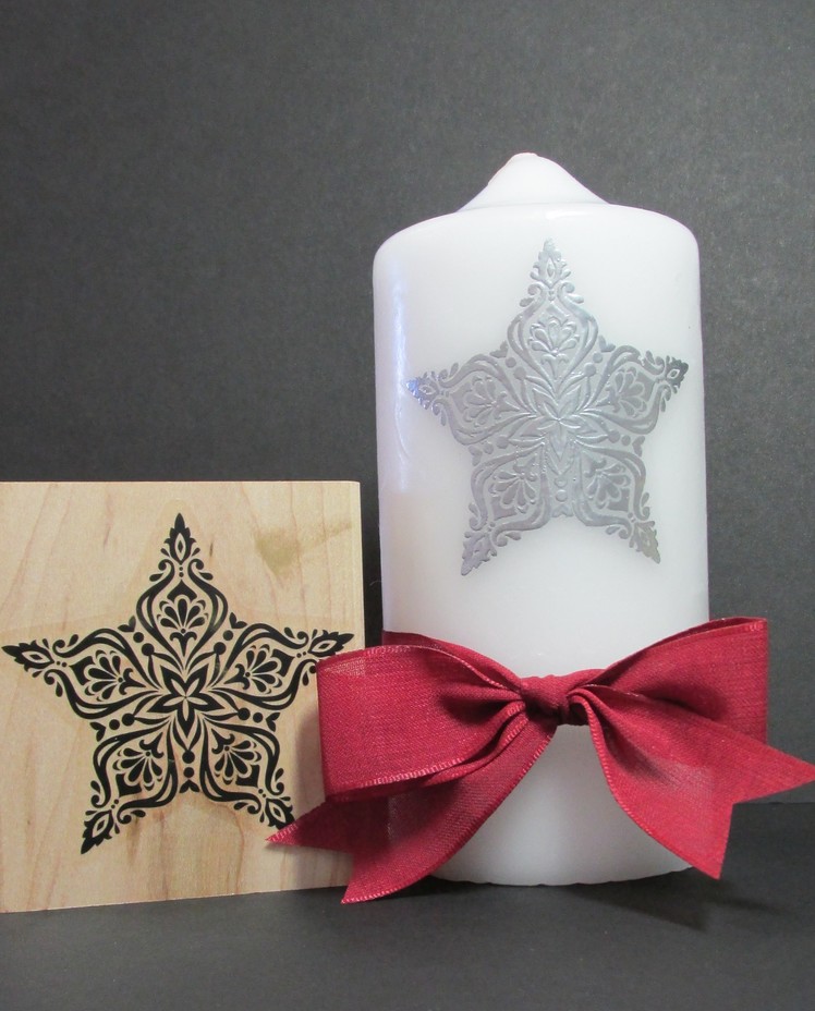 Stampin' Up! Rubber Stamp Technique A Candle
