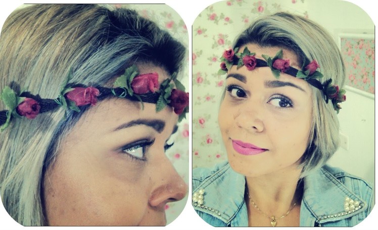 DIY-  Tiara de flor (Headband)