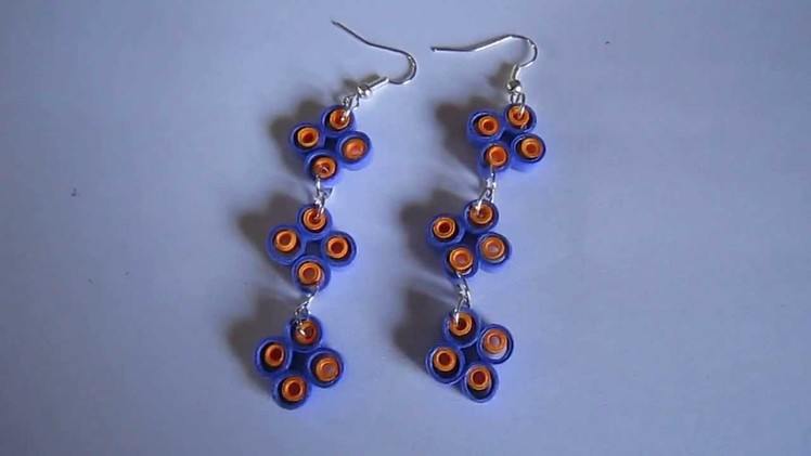Handmade Jewelry - Paper Quilling Earrings (Not Tutorial)