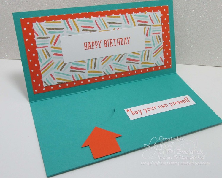 Money Enclosure Gift Card by Song of My Heart Stampers