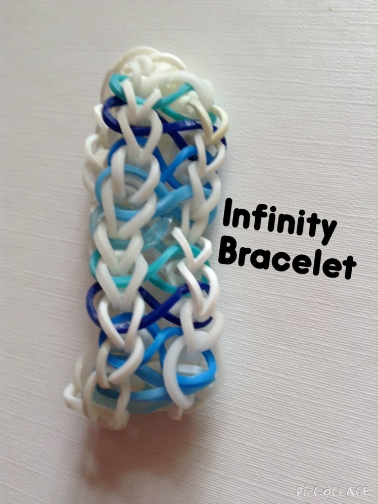 Rainbow loom -tutorial - infinity bracelet