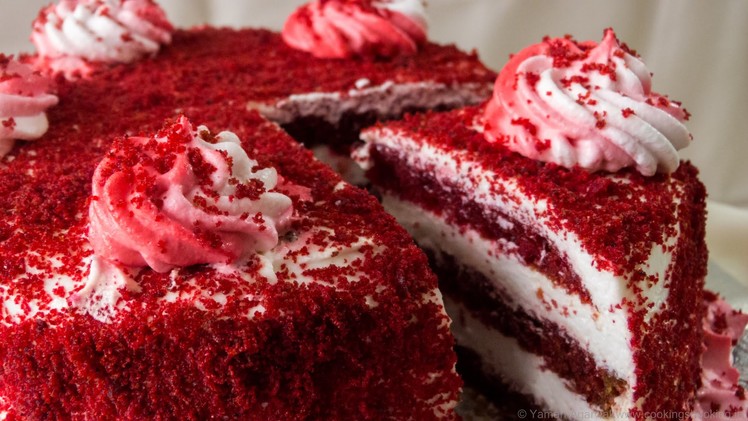 Red Velvet Cake Recipe. Egg-free Cooker Cake. Eggless Baking Without Oven