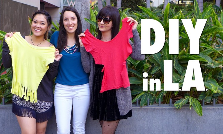 Reto DIY en LA | Cut out t shirt in LA with Danielle Noce & JaaackJack