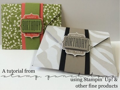 Simple Giftcard Holder - using the Envelope Punch Board