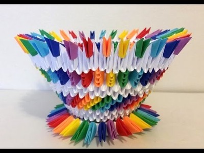 3d Origami Rainbow.white Vase