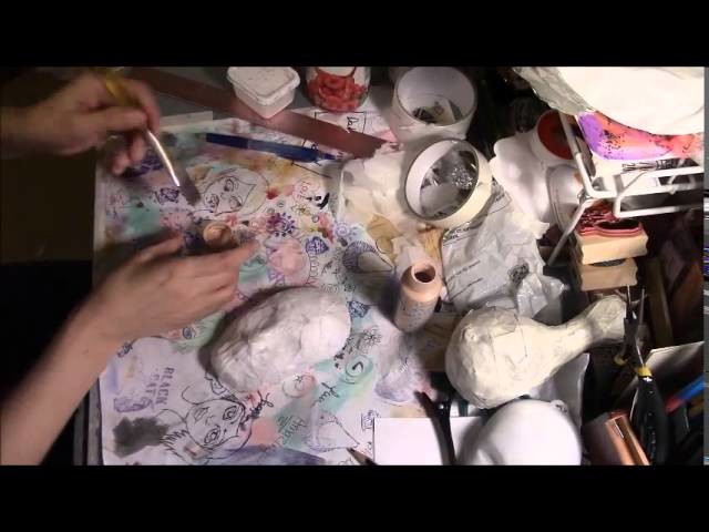 Creating a paper mache face prt.1