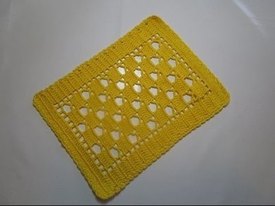 Crochet Uncinetto Centrino Giallo