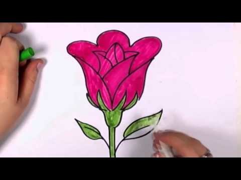 How to draw a rose