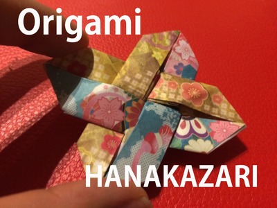 Origami flower hanakazari chiyogami