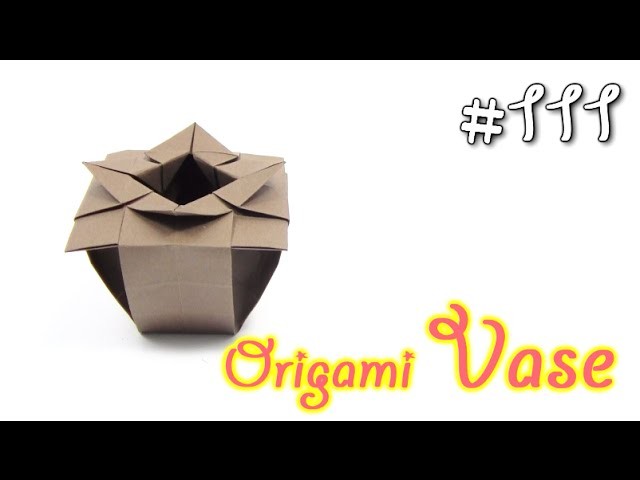 Origami VASE | Cómo hacer de florero de origami de papel