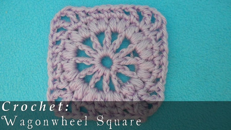 Wagon Wheel Granny Square { Crochet }