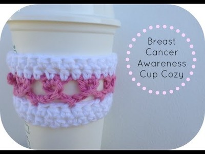 Breast Cancer Awareness Ribbon Cup Cozy
