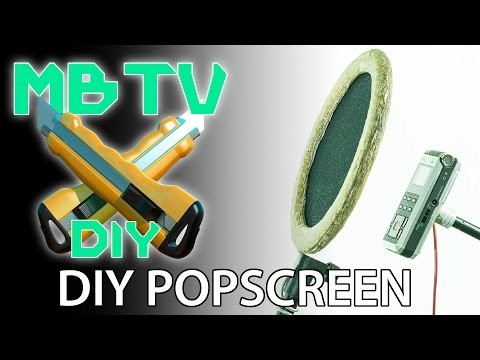 DIY Cardboard Pop-screen  - Full How To - PopScreen - Pop Filter. Killer