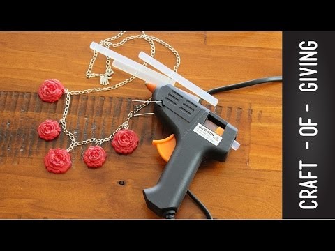 DIY Hot Glue Gun Rose Necklace | Craft of Giving