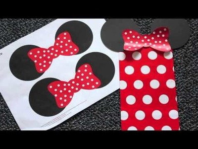 DIY Mickey.Minnie Mouse Goody Bags