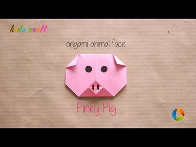 DIY: Origami Animal Faces - Pig | Kids Craft