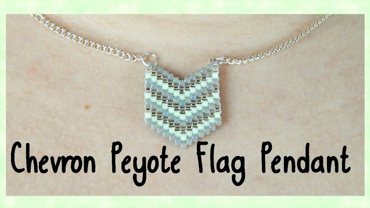 DIY Peyote Chevron Flag Pendant Tutorial. Bead Weaving. ¦ The Corner of Craft