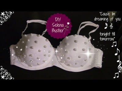 DIY white pearl bustier