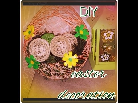Easter eggs decoration DIY craft tutorial