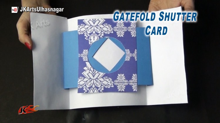 Gate Fold Shutter Card Tutorial | Valentine's day Card | How to make | JK Arts 878