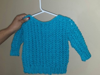 How to knit an easy baby sweater from 8 to 24 months. With Ruby Stedman
