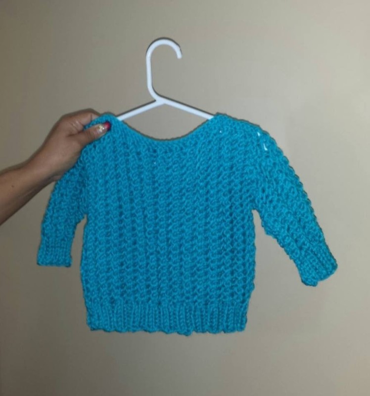 How to knit an easy baby sweater from 8 to 24 months. With Ruby Stedman