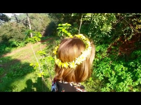 How to make a flower crown with real flowers. DIY