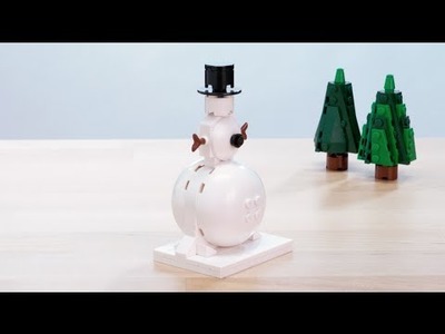 LEGO® Creator - How to Build a Snowman - DIY Holiday Building Tips