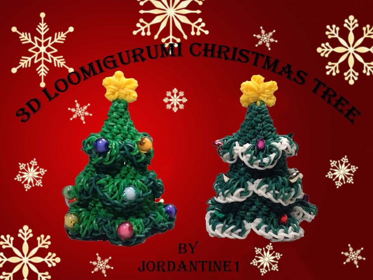 New Loomigurumi. Amigurumi Evergreen Christmas Tree - Rainbow Loom - Rubber Band Crochet - Hook