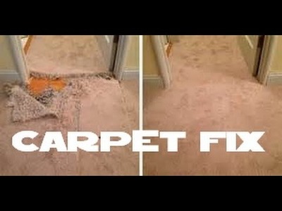 Patch hole in carpet DIY 3 minutes HOME DEPOT