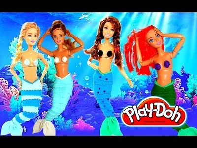 Play Doh craft Mermaid princess Ariel Cinderella Anna Elsa Frozen HD