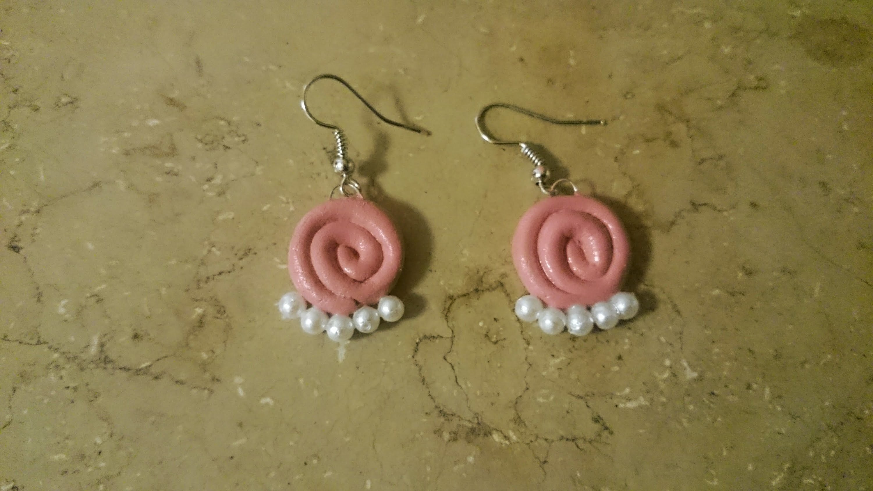 Terracotta earrings (2) clay earrings, jewellery making tutorial