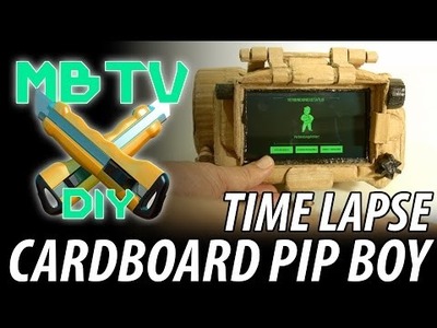 Time lapse How To -  Fallout 4 DIY Cardboard Pip Boy 3000 Mark 4