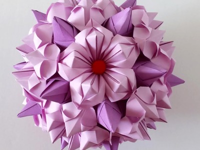 5 petals origami flower #1